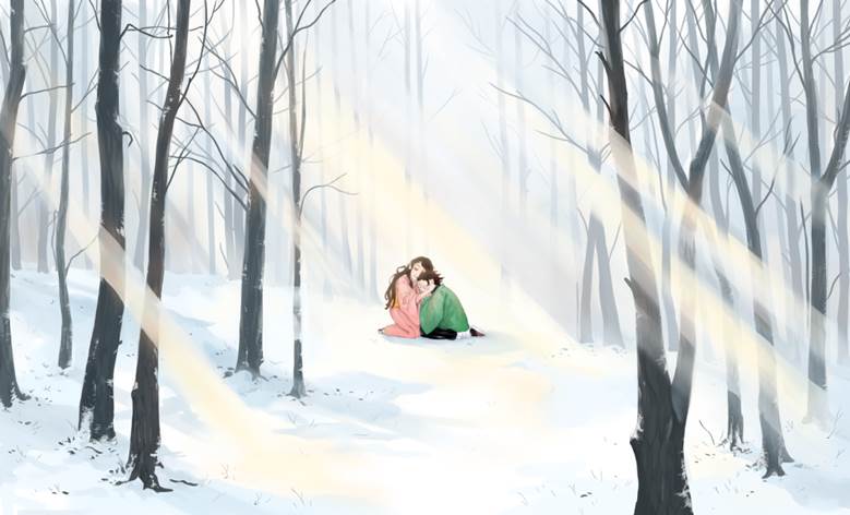雪の森|PALAGON的Pixiv风景壁纸插画图片