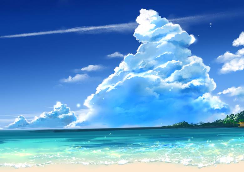 原创, 风景, background, 云, sea, 好想去这里, 夏日天空, 积雨云, 风景1000收藏