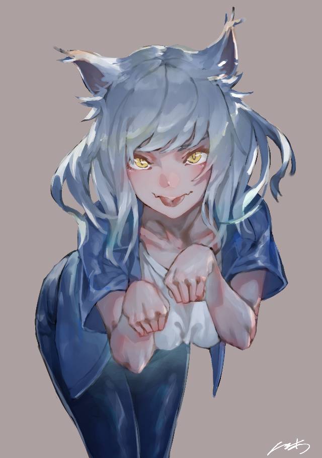 化猫娘,物语系列,猫物语,羽川翼,黑羽川图片