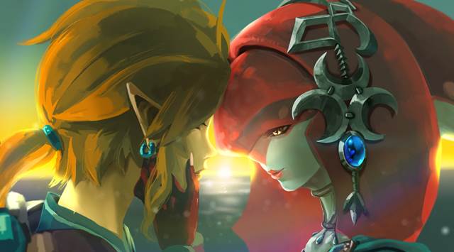 塞尔达传说, 旷野之息, 米法, 林克, Link/Mipha, The Legend of Zelda 100+ bookmarks, 塞尔达传说500收藏