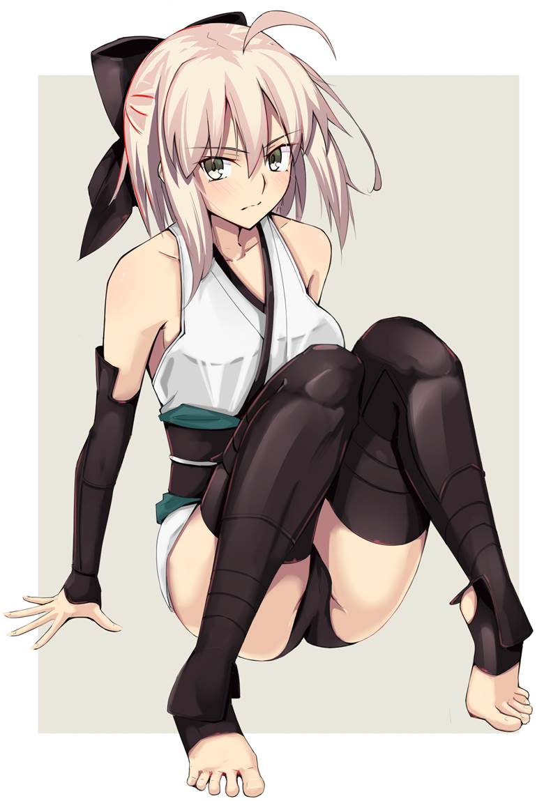 冲田总司, Fate/GO100users加入书籤, 赤脚, 脚指, 冲田总司（Fate）