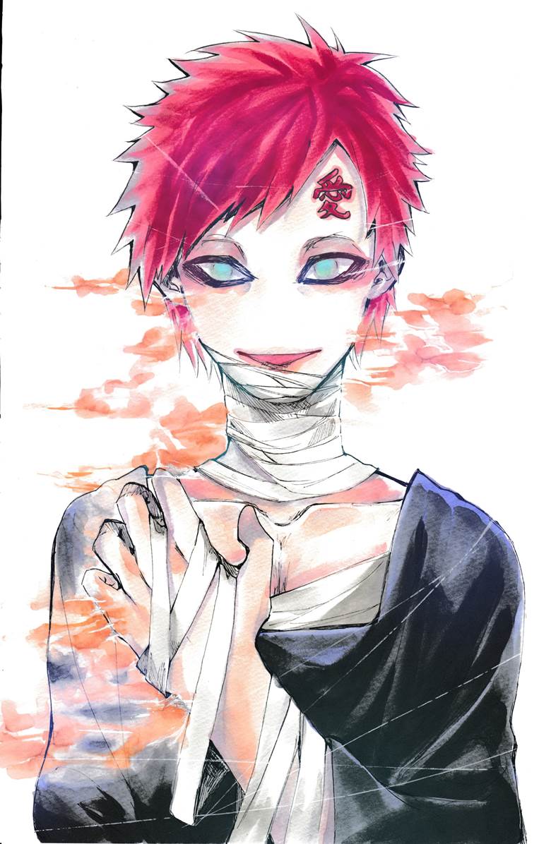 手绘, gaara, copic马克笔