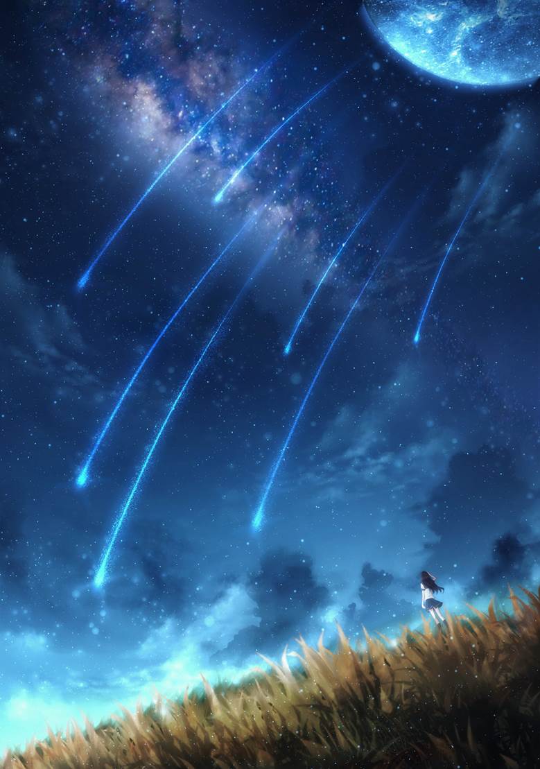 流星群|CZY的天空插画图片