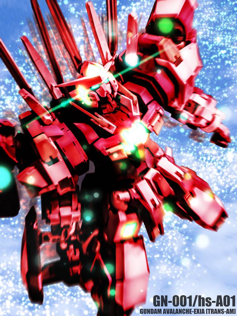 ガンダムアヴァランチエクシアtransam特装橙的高达插画图片