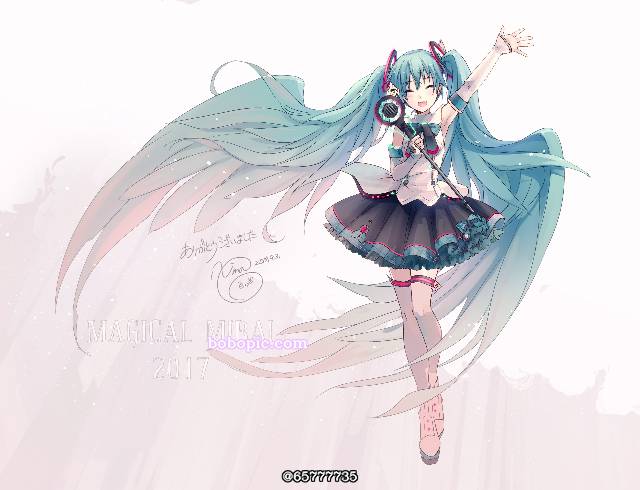 ミクさんと笑顔,ミクさんマジ女神,初音未来,这个初音真美好,魔法未来演唱会2017图片