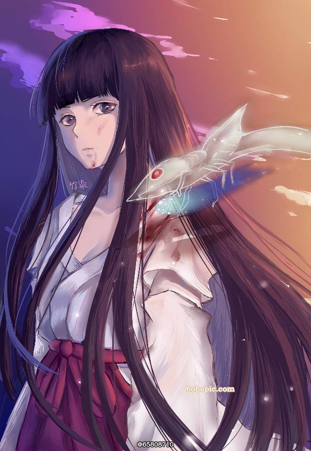 Kikyo,inuyasha,桔梗,死魂虫,犬夜叉图片