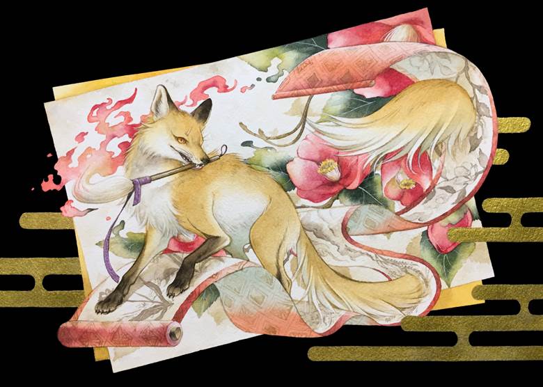 original, creation, traditional, Yoko, watercolor, recommended, Original 500+ bookmarks