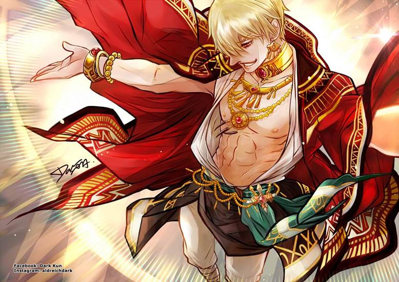 Fate Extella Gilgamesh Dark的吉尔伽美什 Fate 插画图片 Bobopic