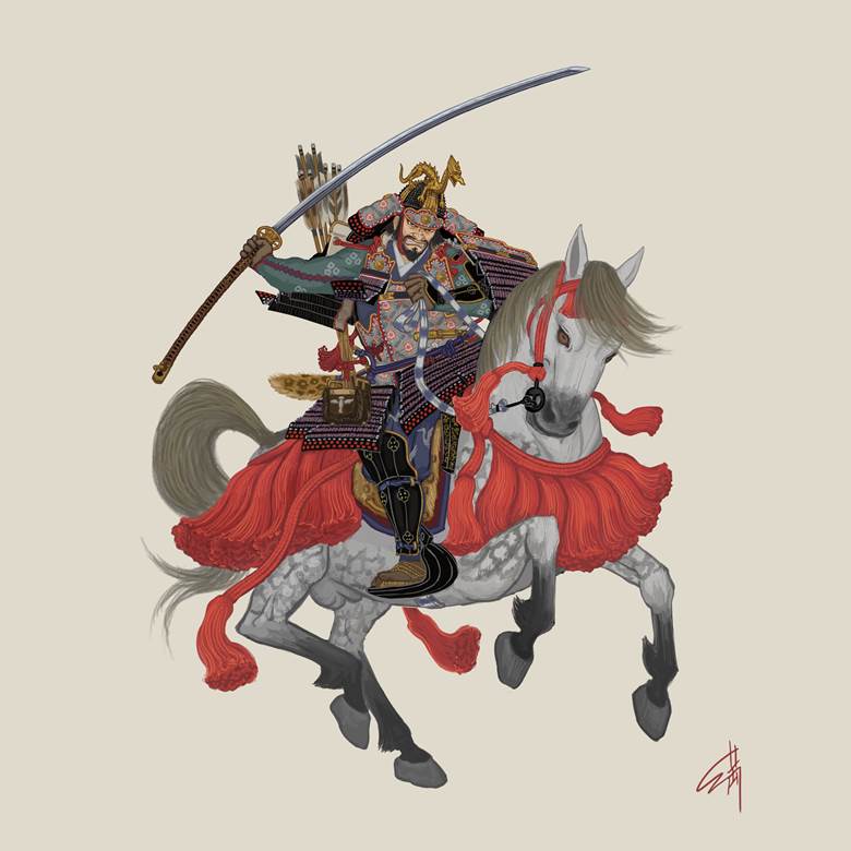 原创, samurai, armor, swordsman, ōdachi