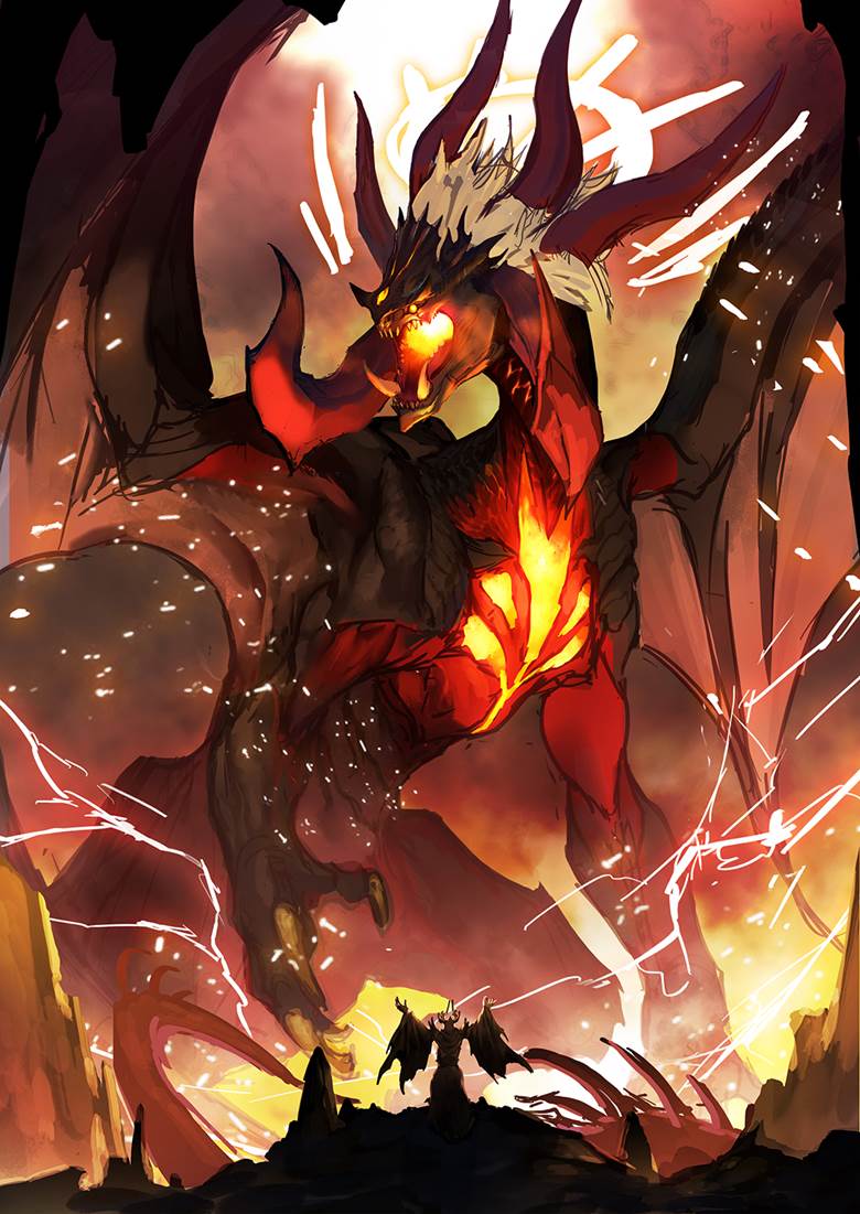 途中ドラゴン|镞的怪物pixiv插画图片