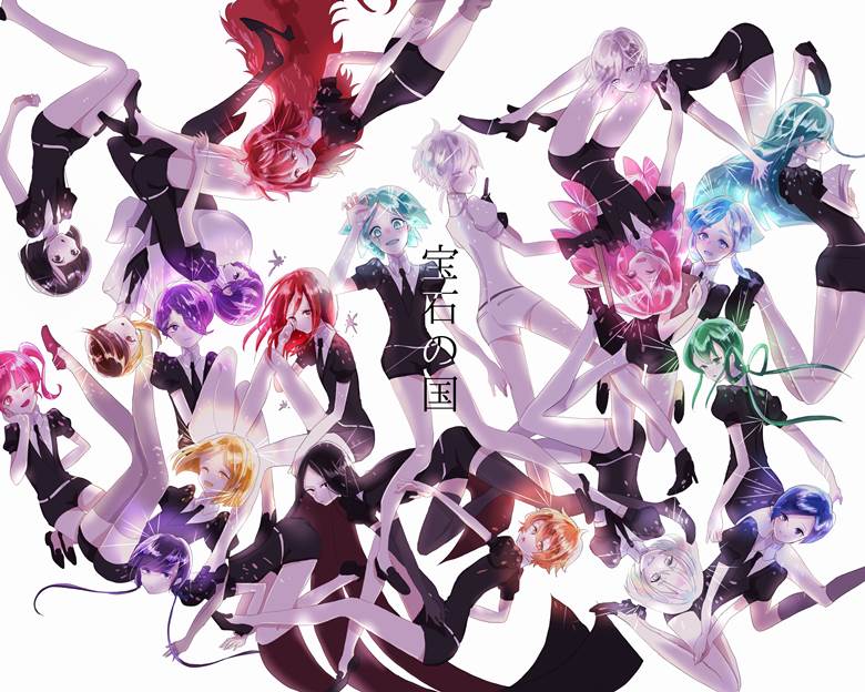 Phosphophyllite, 宝石之国, Land of the Lustrous 500+ bookmarks, group picture