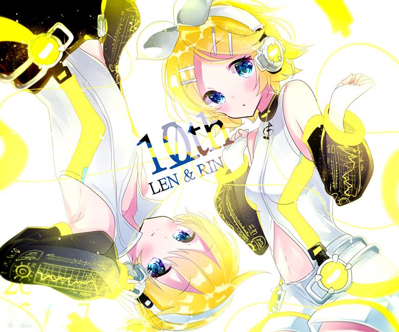 10週年さくら兎れみ的鏡音連p站插畫圖片