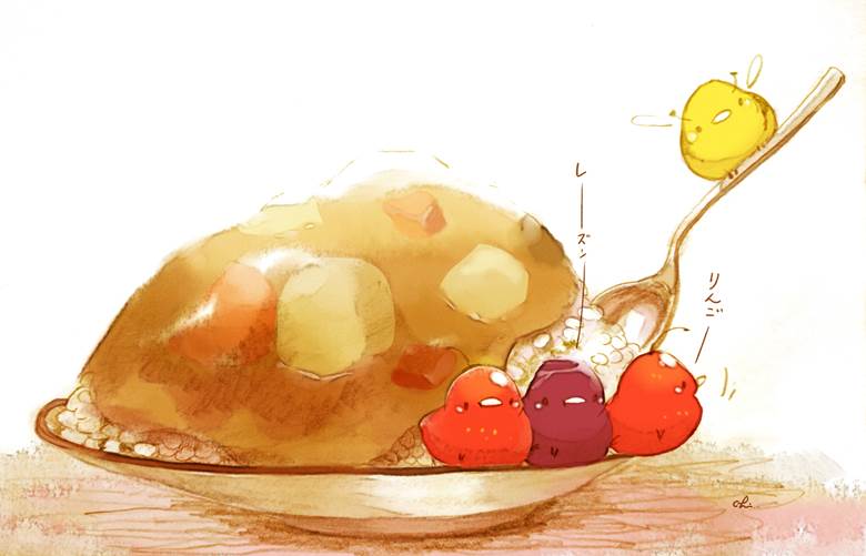 カレーの日|チャイ的Pixiv甜点小鸡插画图片