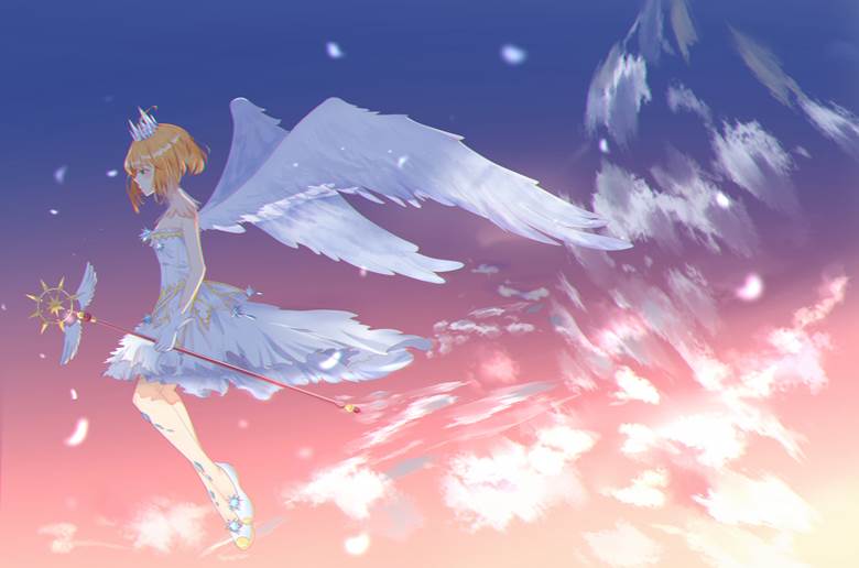 风景, background, ccs, 魔卡少女樱, 女孩子, 木之本樱