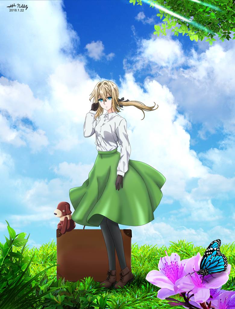 Violet, 紫罗兰永恒花园, 女孩子, young girl, 薇尔莉特·伊芙加登, 紫罗兰永恒花园 100收藏