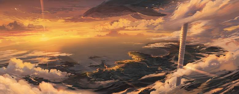 地下城与勇士, 风景, 夕阳, background, Yuuyake Koyake