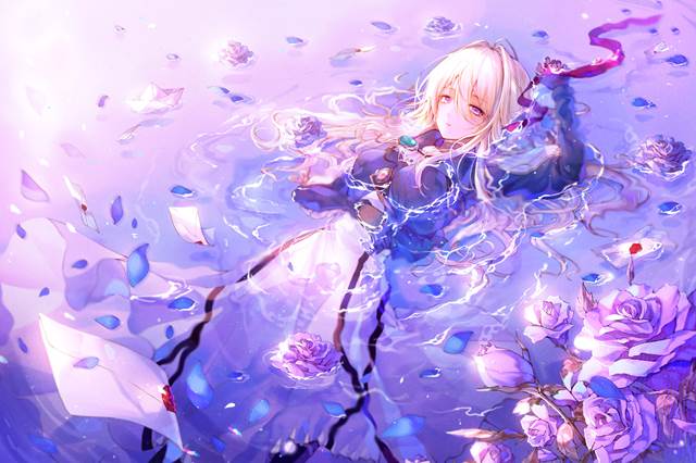 紫罗兰永恒花园, 女孩子, 薇尔莉特·伊芙加登, Violet Evergarden 5000+ bookmarks, ophelia