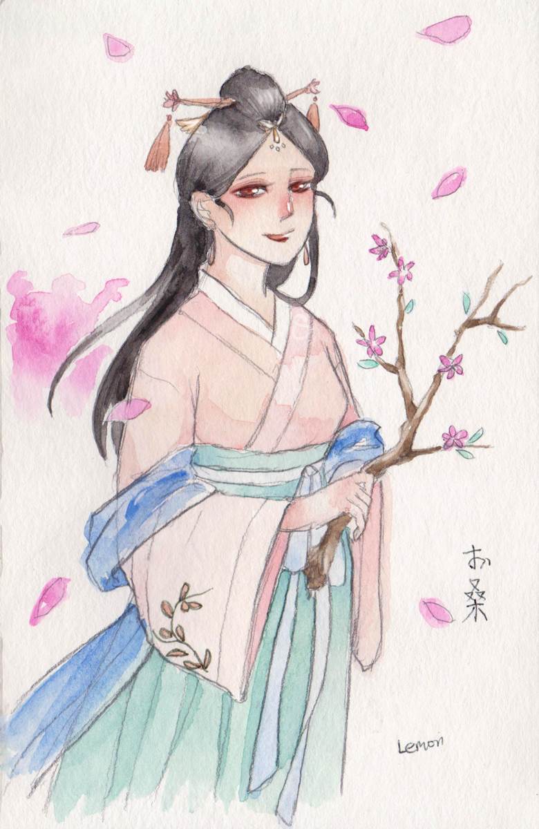 girl, young girl, Chinese style, Han costume, Momoka, traditional Asian outfit