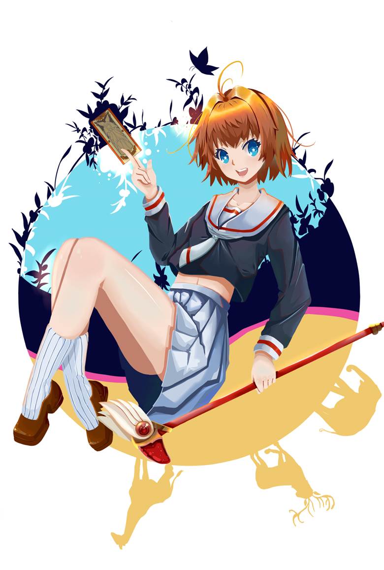 Cardcaptor Sakura, Card Captor Sakura, magical girl, impasto, young girl, Imoko, practice