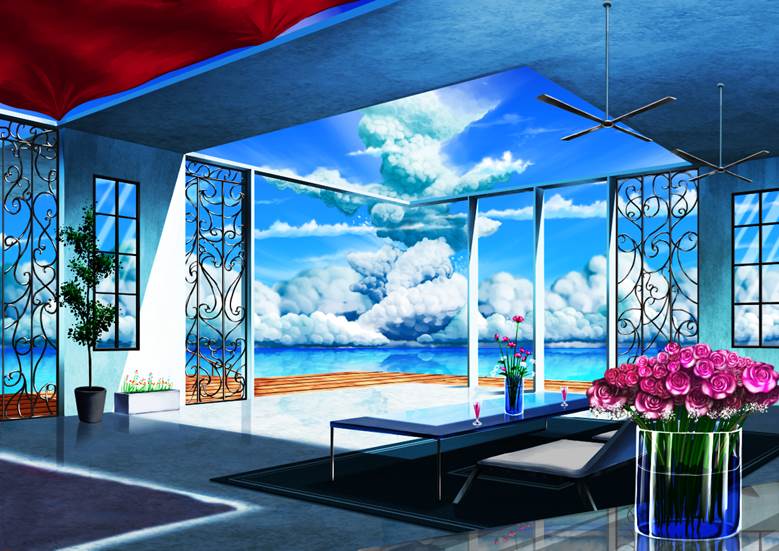 风景, sea, background, flower, 云, 积雨云