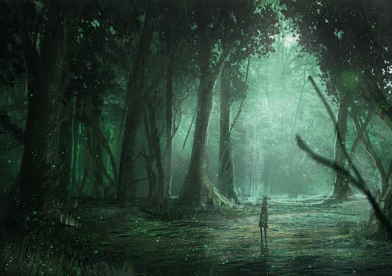 精灵の森|たんけ的Pixiv高清风景插画图片