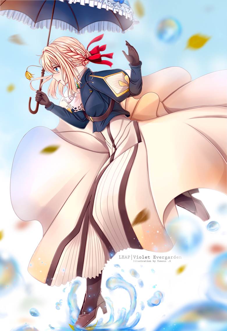 紫罗兰永恒花园, 薇尔莉特·伊芙加登, 伞, parasol, Violet, 紫罗兰永恒花园 100收藏