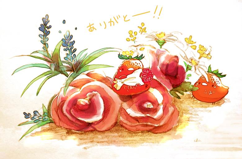サンキューの日|チャイ的Pixiv甜点小鸡插画图片