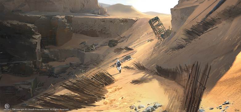 アサクリ鉱山の废墟 ２／３|Darkhikari的Pixiv风景壁纸插画图片
