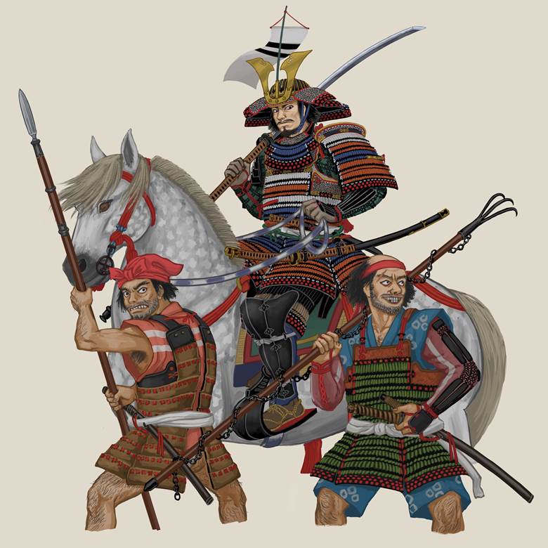 samurai, armor, japan, ōdachi, swordsman