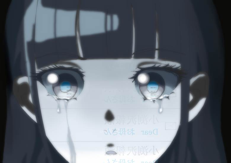 Shirase Kobuchizawa, 比宇宙更远的地方, 女高中生, 眼泪