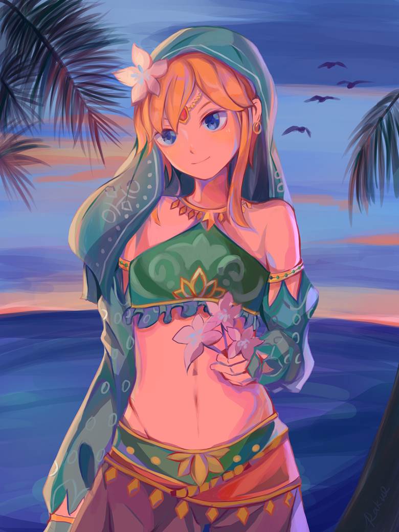 the legend of zelda, Link, Breath of the Wild, female clothing, Gerudo Link, The Legend of Zelda 100+ bookmarks