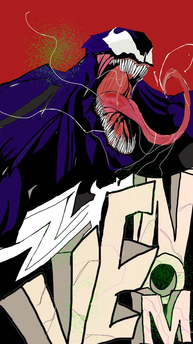 ヴェノム|SOTAアクセルF的毒液Venom同人插画图片