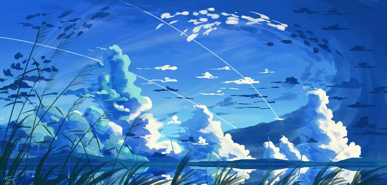 青空|翌风的Pixiv风景壁纸插画图片