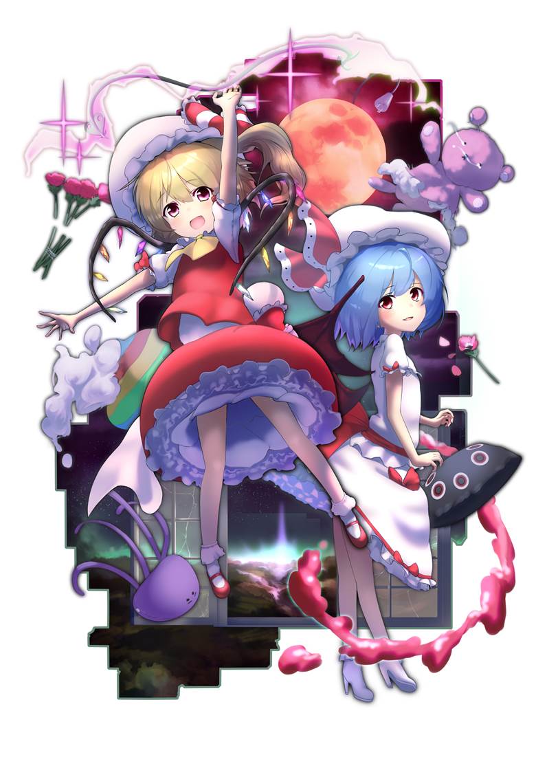 Touhou, Flandre Scarlet, remilia scarlet, flan, remilia, Reitaisai, Remiflan, Touhou Project 100+ bookmarks