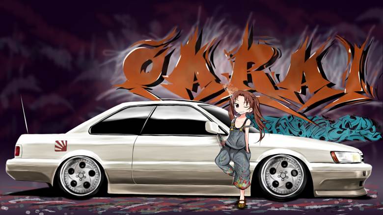 香烟, tobacco, Anzu Kadotani, 车, leopard, 少女与战车