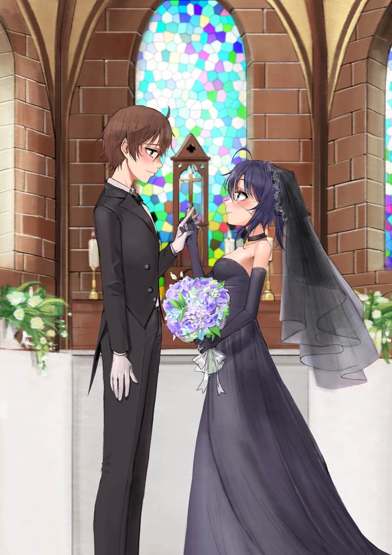 中二病也要谈恋爱！, 小鸟游六花, Yuuta Togashi, 婚纱