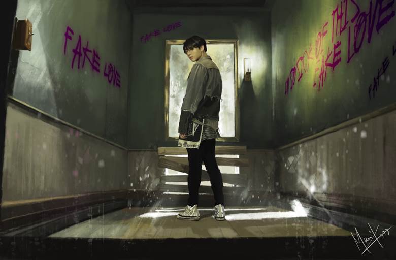 illustration, Bangtan Boys, scenery