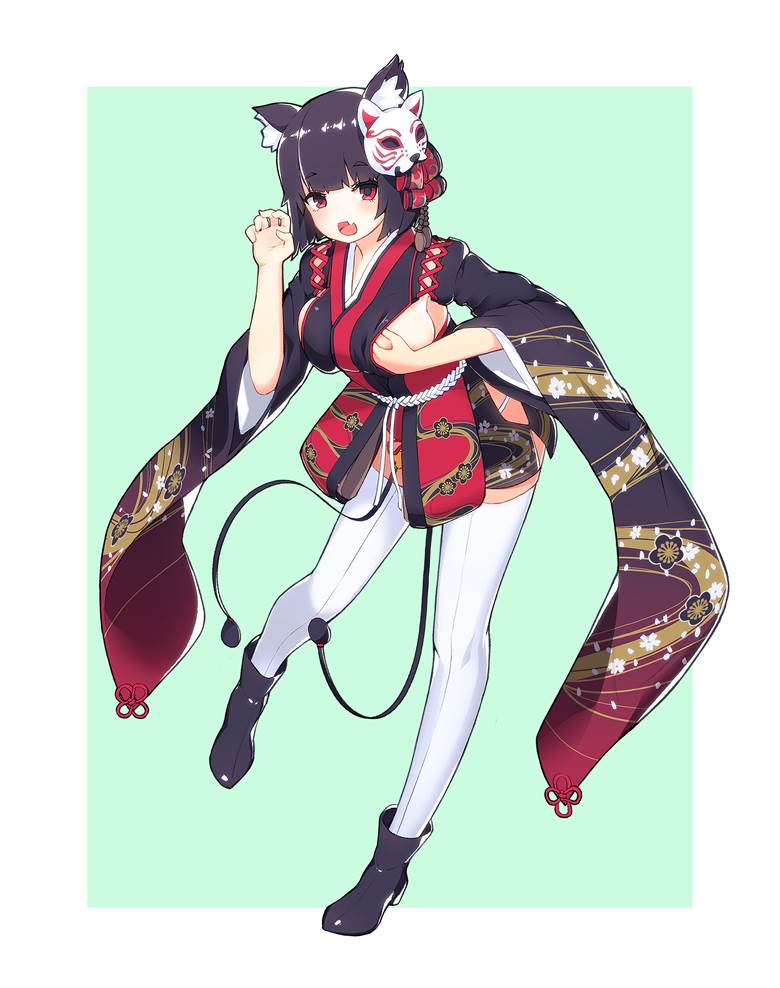 山城（碧蓝航线）, Azur Lane 500+ bookmarks, 长筒袜