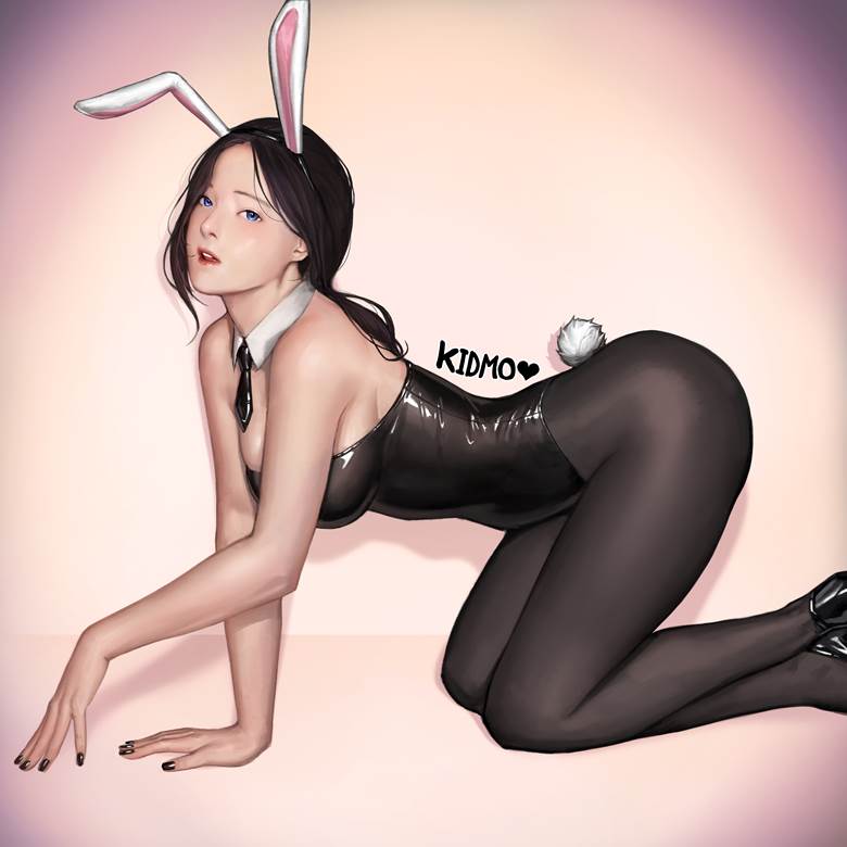bunny girl|插画师Kidmo的性感兔女郎插画图片