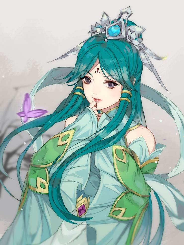 illustration, 古风, traditional Asian outfit