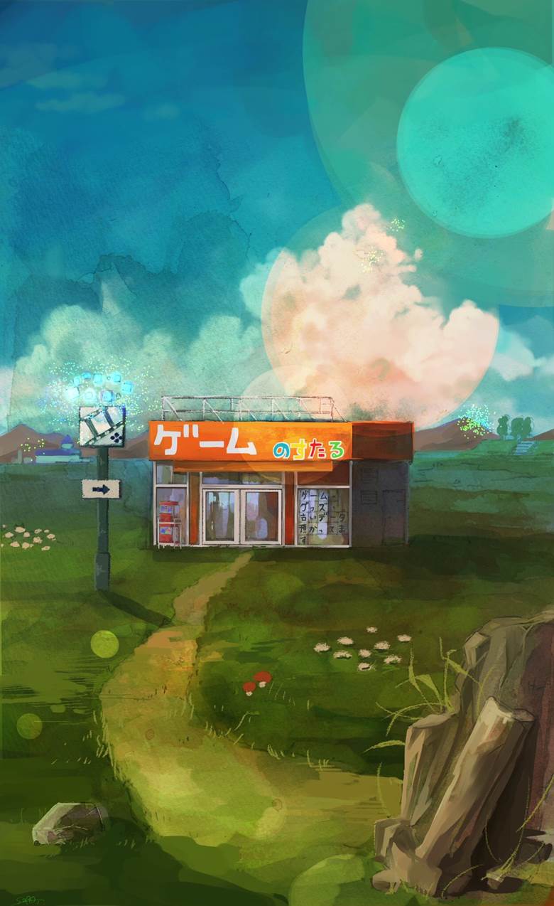 ゲームのすたる|津岛ソラ的Pixiv风景壁纸插画图片