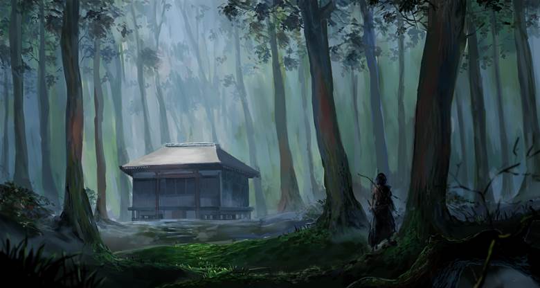 原创, background, 风景, samurai, forest