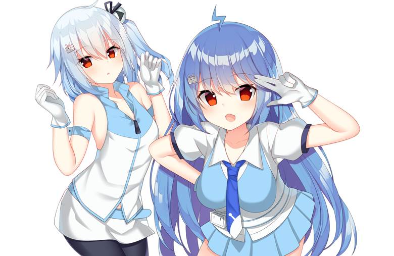 女孩子, Azur Lane, 碧蓝航线, bilibili, 22 (Bilibili mascot), 哔哩哔哩10000收藏