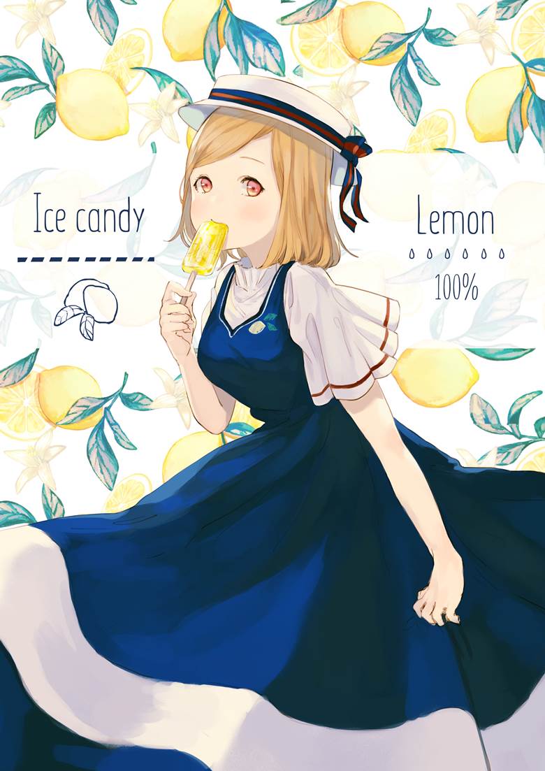 レモン100%|いこあん的波波头女孩pixiv插画图片
