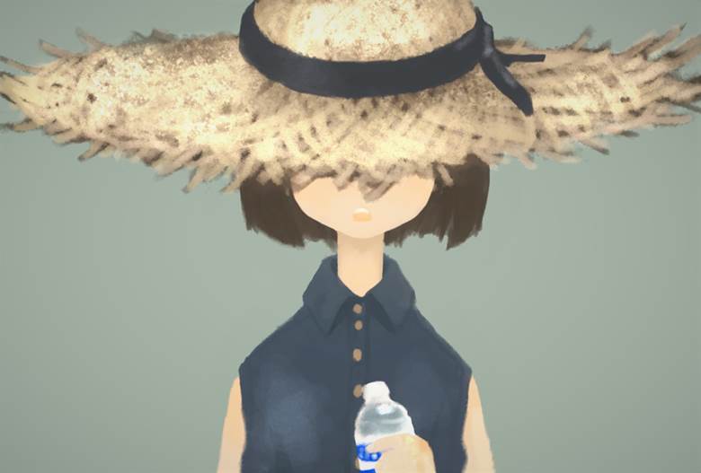 ワンドロ|はすと的草帽少女插画图片