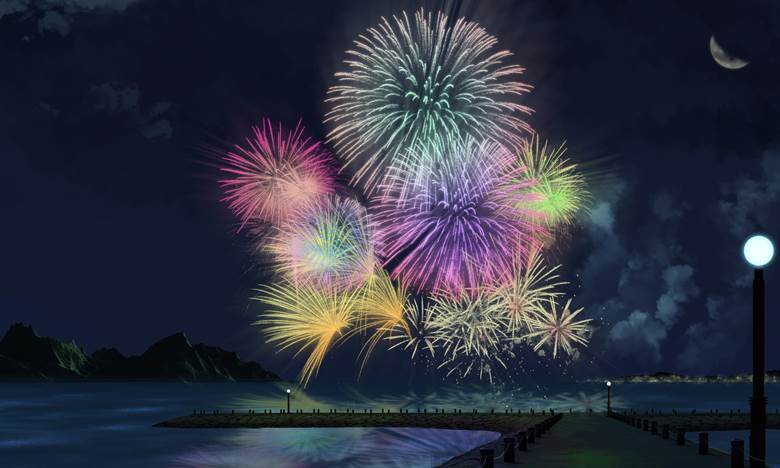 background, 原创, color, 风景, 夏天, 焰火