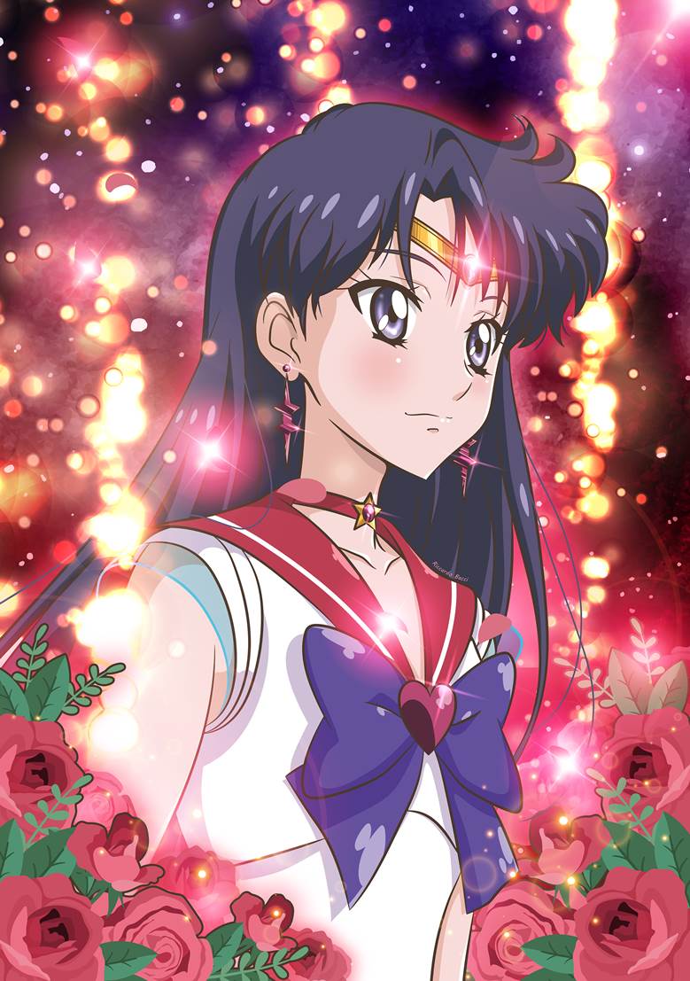 Super Sailor Mars Crystal Trigun29的美少女战士插画图片 Bobopic