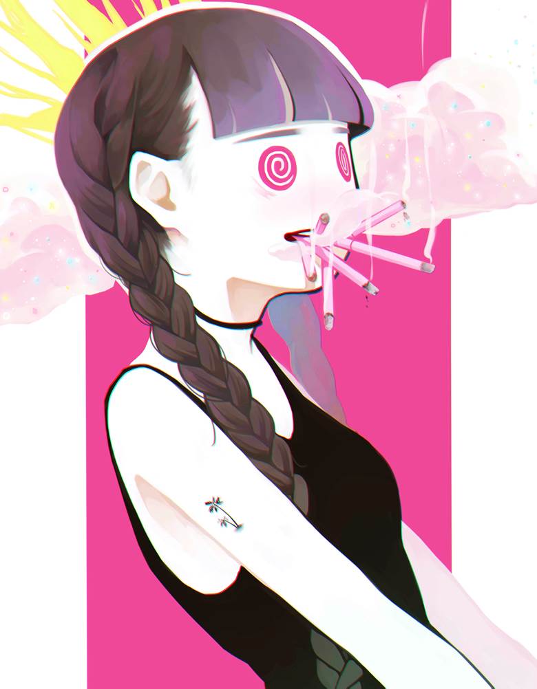 原创, 女孩子, 香烟