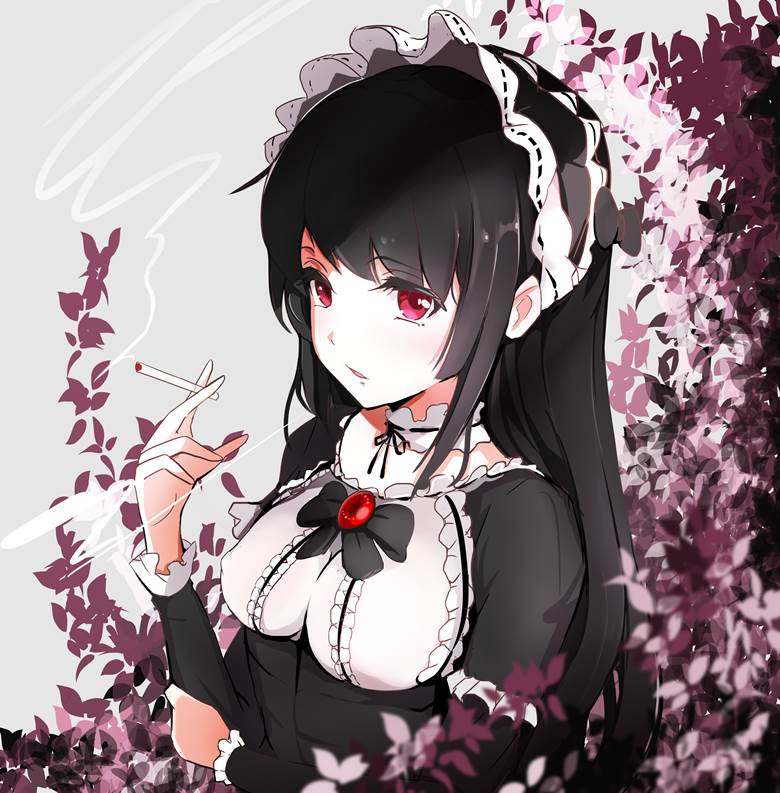 原创, 哥特萝莉, 萝莉, tobacco, 黑发