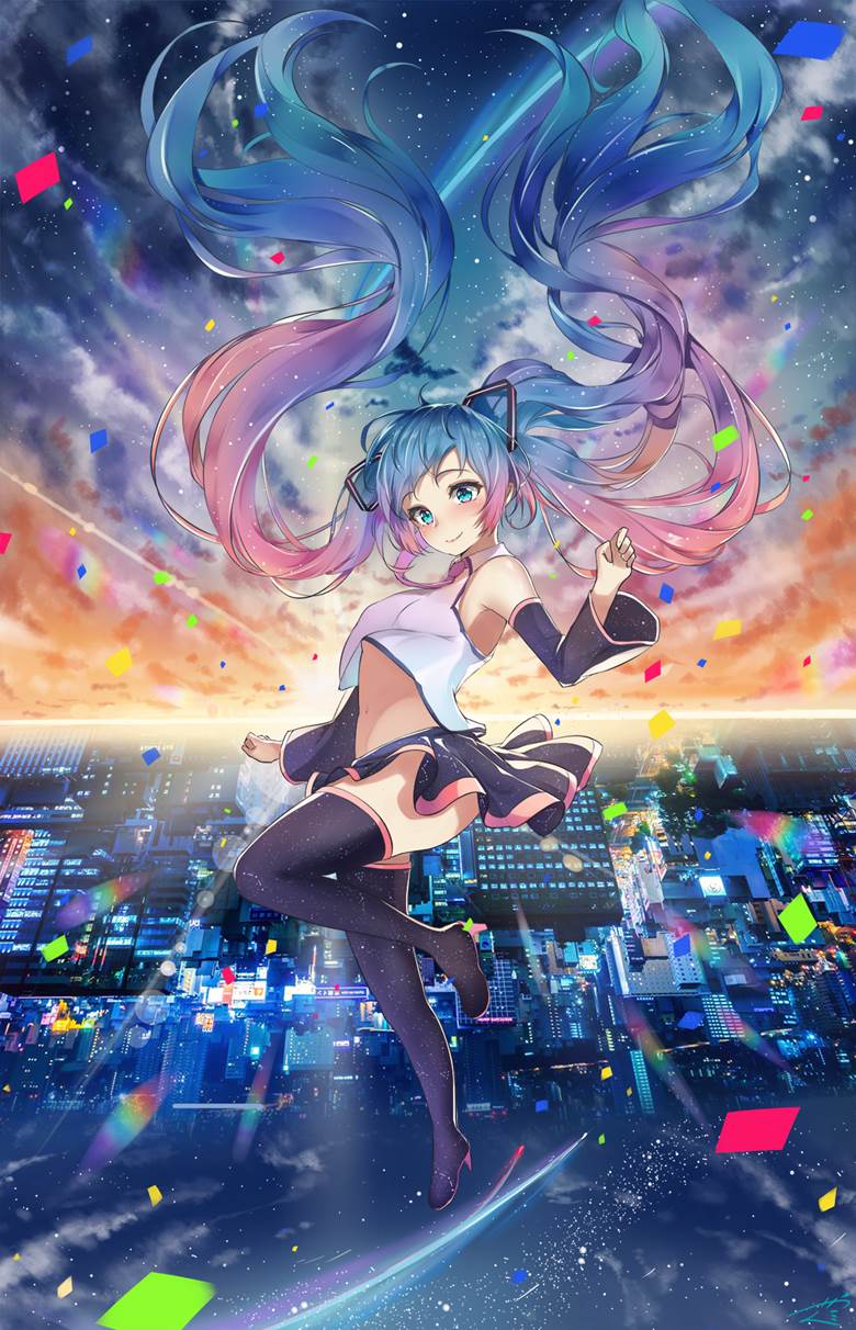 Miku11Annversary|こなた的初音未来壁纸插画图片